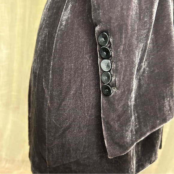 BCBG MaxAzria velvet long Double breasted coat - Picture 11 of 17